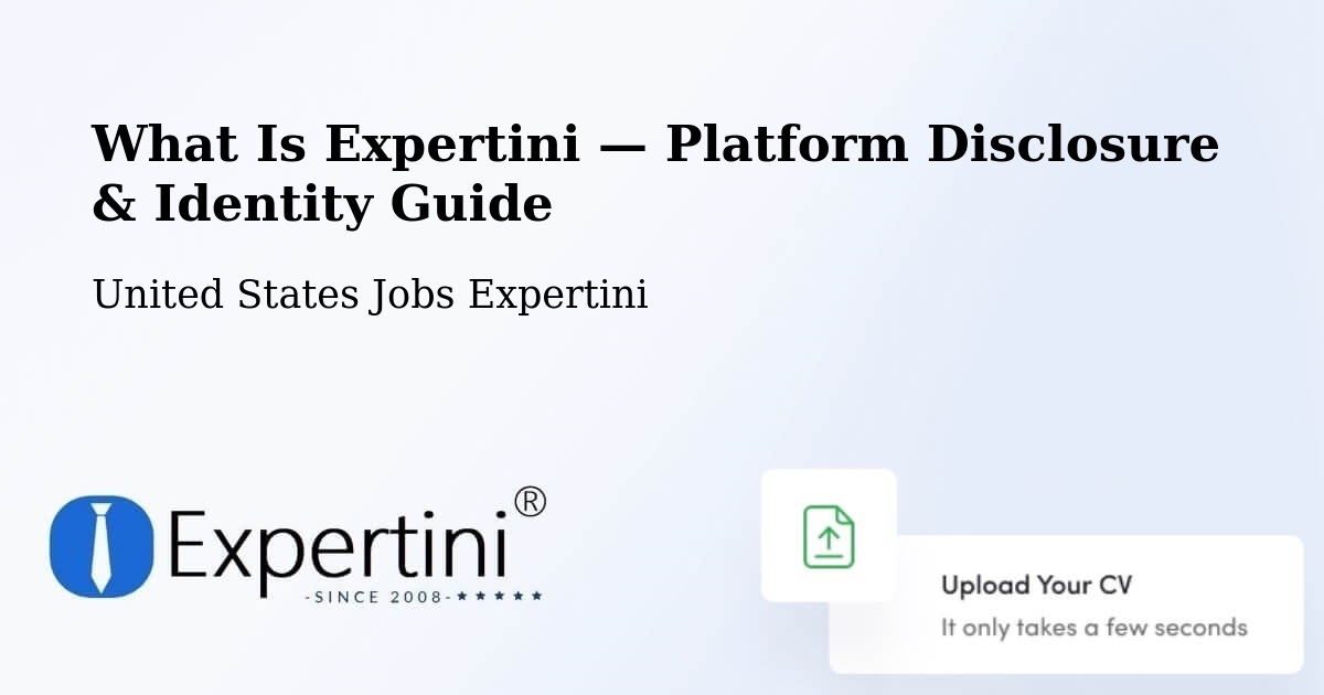 What Is Expertini — Platform Disclosure & Identity Guide – Ossining